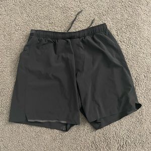 Men 7” Lululemon Surge Shorts Size M Black.